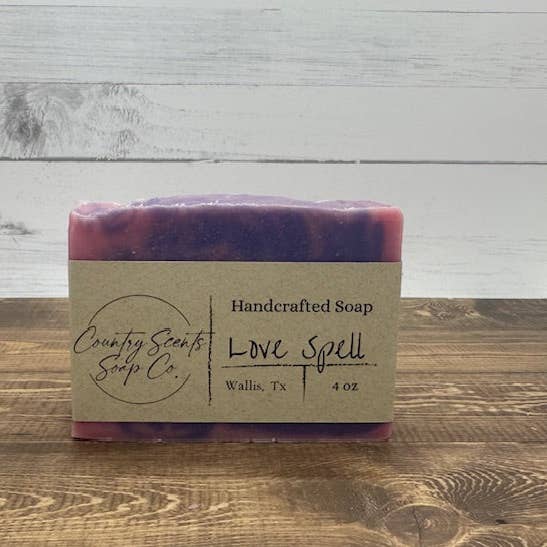 Love Spell Soap for wholesale by Country Scents Soap Co.