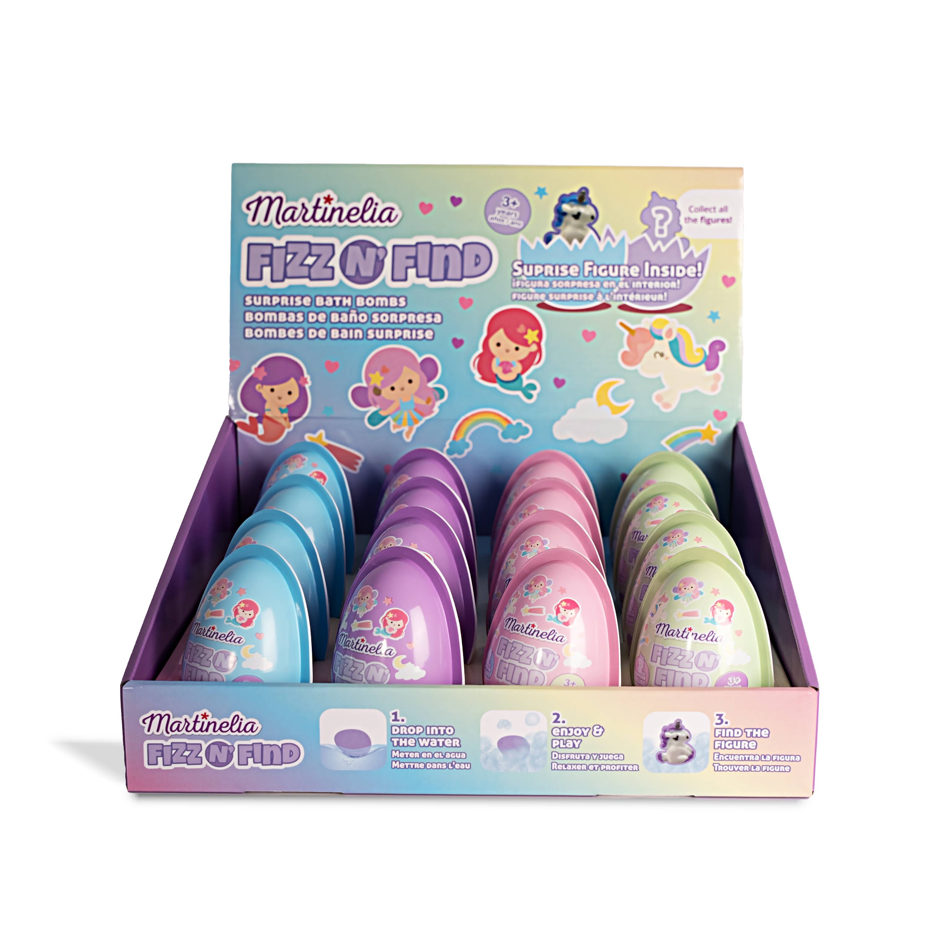 Aquarius Cosmetic SLU - Vendita all'ingrosso Bombe/polveri da bagno - Bomba da bagno a forma di uovo Martinelia 150 g con sorpresa1