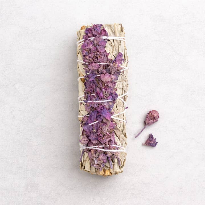 Picki Nicki - Wholesale Sage Bundle - White Sage & Dried Lavender Smudge Sticks Bulk, Handcrafted1