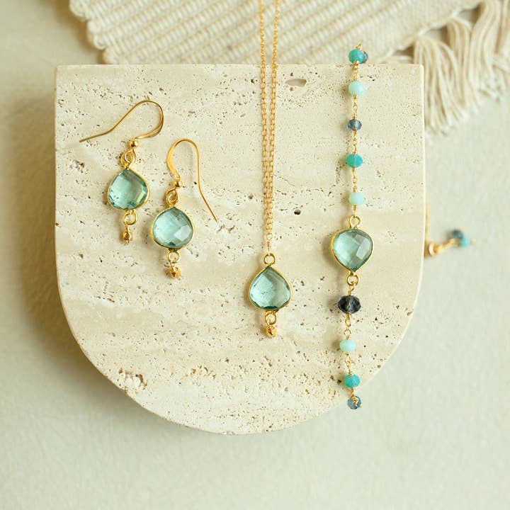Aquamarine Quartz Ballet Collection for wholesale by Parken Jewelry