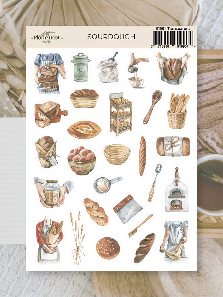 Masa madre | Pegatinas para venta al por mayor de Plan & Plot Studio