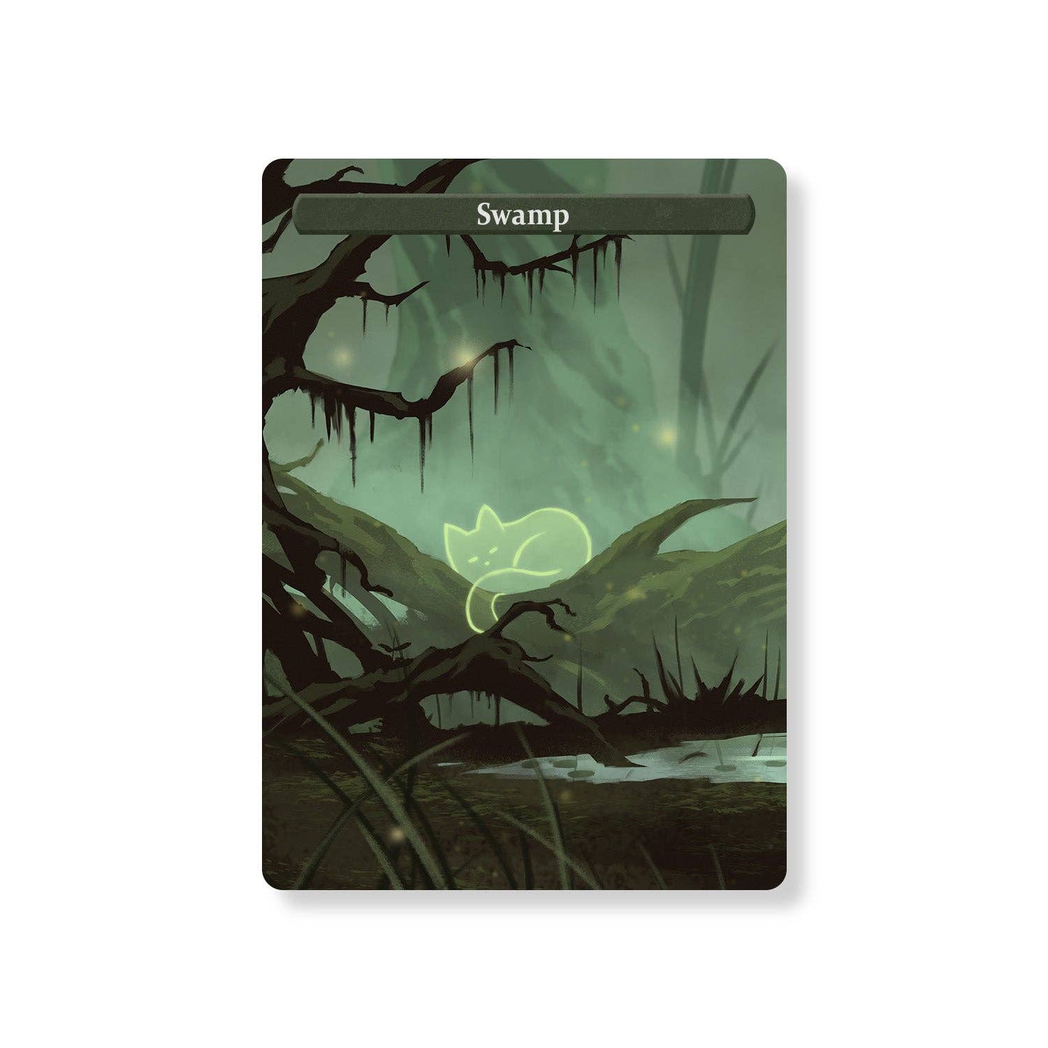 Caverns & Calicos - Wholesale Card Game - ManaCat Swamp - Land Proxy Set3