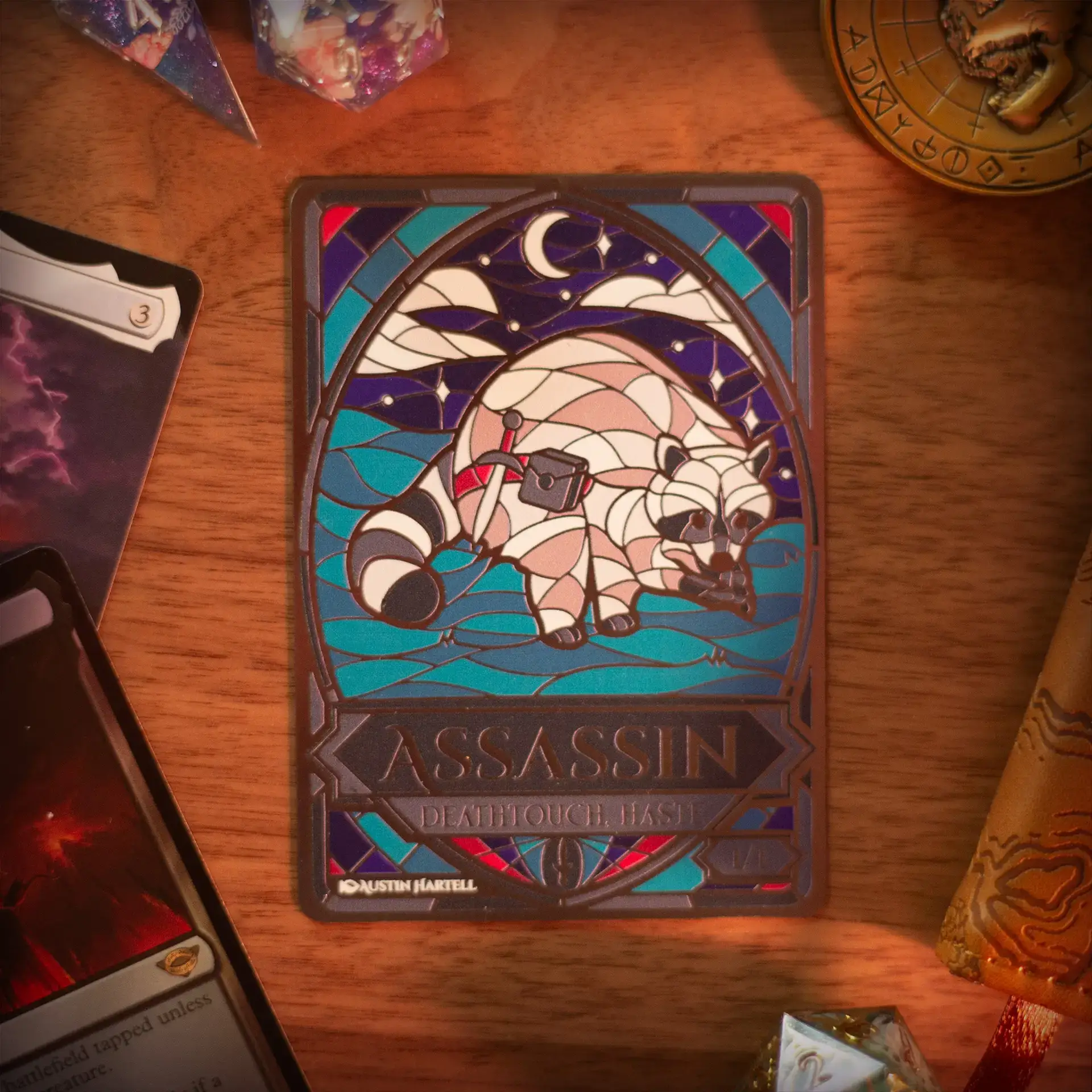 Dungeon Artist - Wholesale Card Game - Metal MTG Token - Assassin2