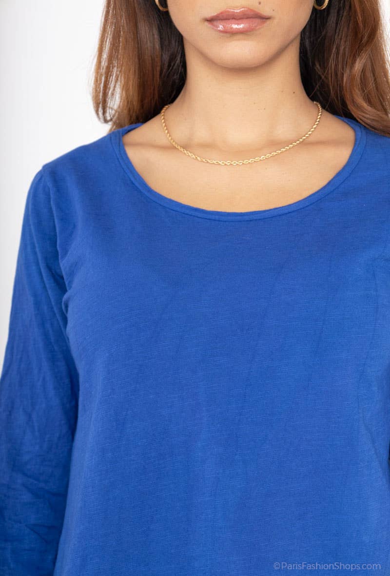 LINEN & COTTON HOUSE - Wholesale T-shirt (Zonder tekening) - Dames - 8008 basic katoenen T-shirt4