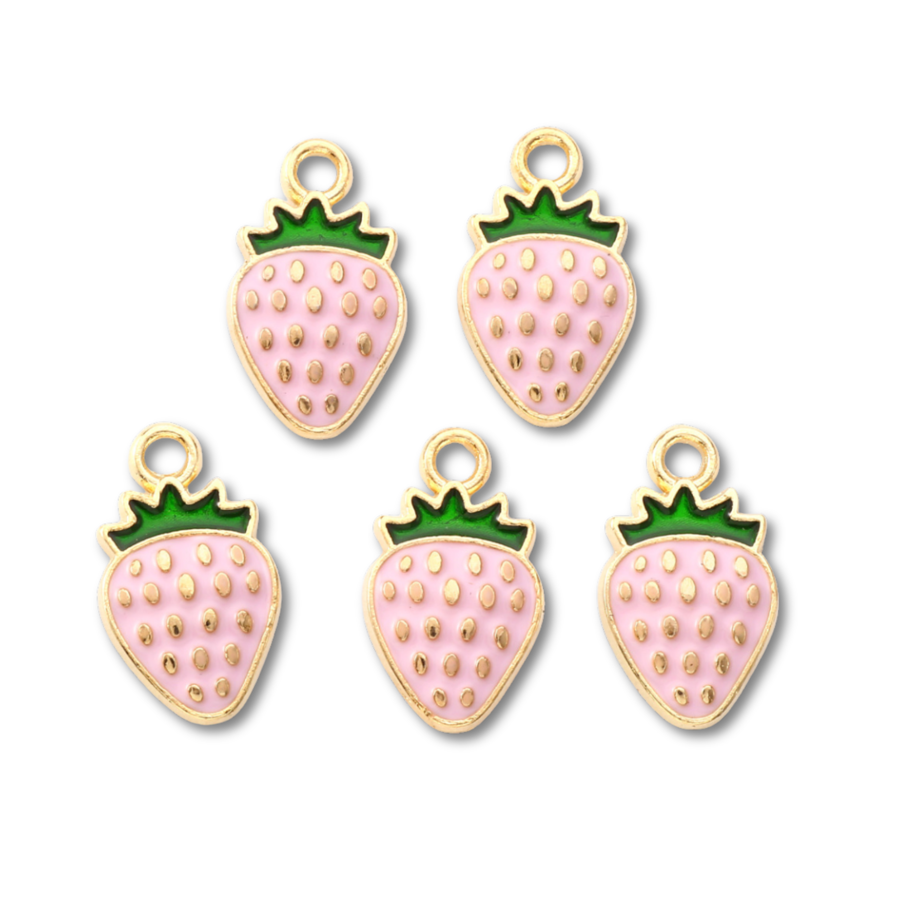 Love, Paige Designs - Vente Breloques/médailles personnalisées - Charme Or Rose Fraise2