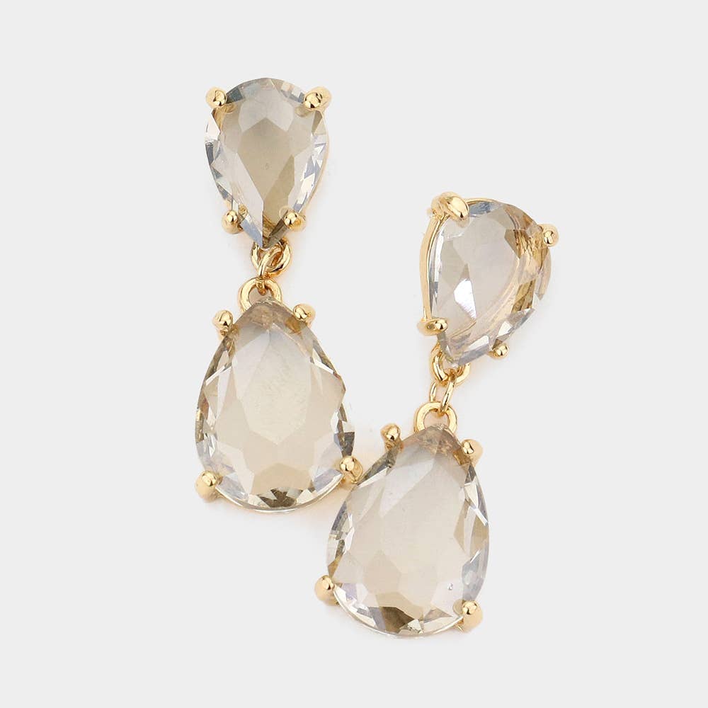 Sensibling Corp. - Wholesale Dangle Earrings - Double Teardrop Link Dangle Evening Earrings15