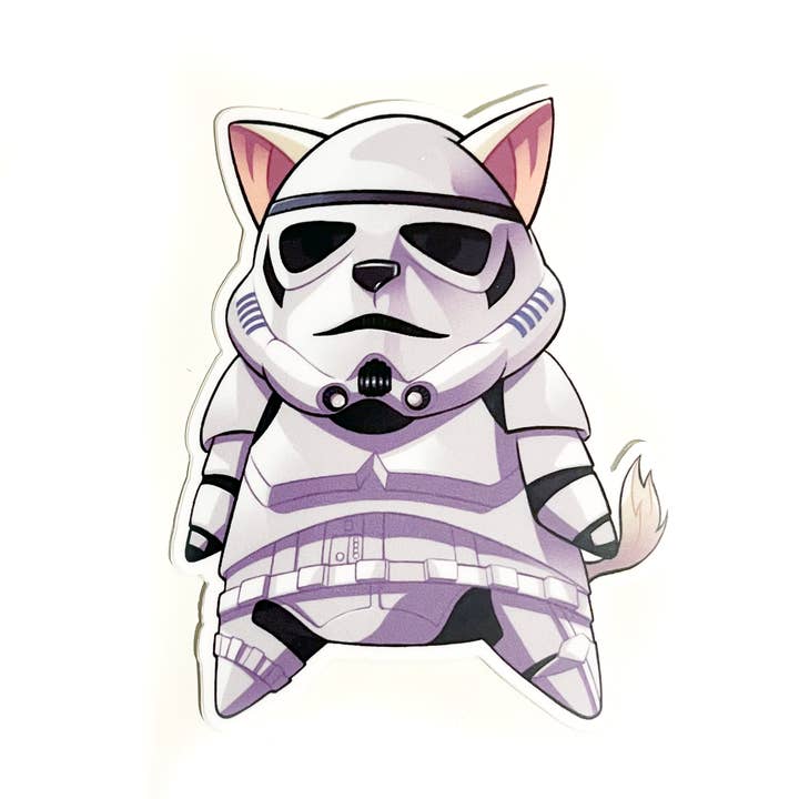 Stormtrooper - PopCat Vinyl Sticker for wholesale by The Ninjabot