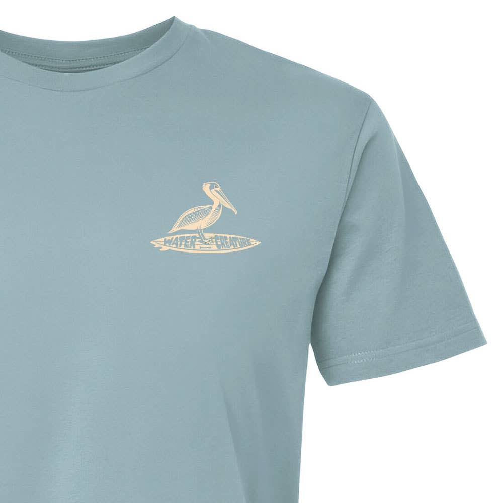 Charleston Apparel - Wholesale Screen Printed T-Shirt - Unisex - Pelican On Board - Customizable - Water Creature Design2