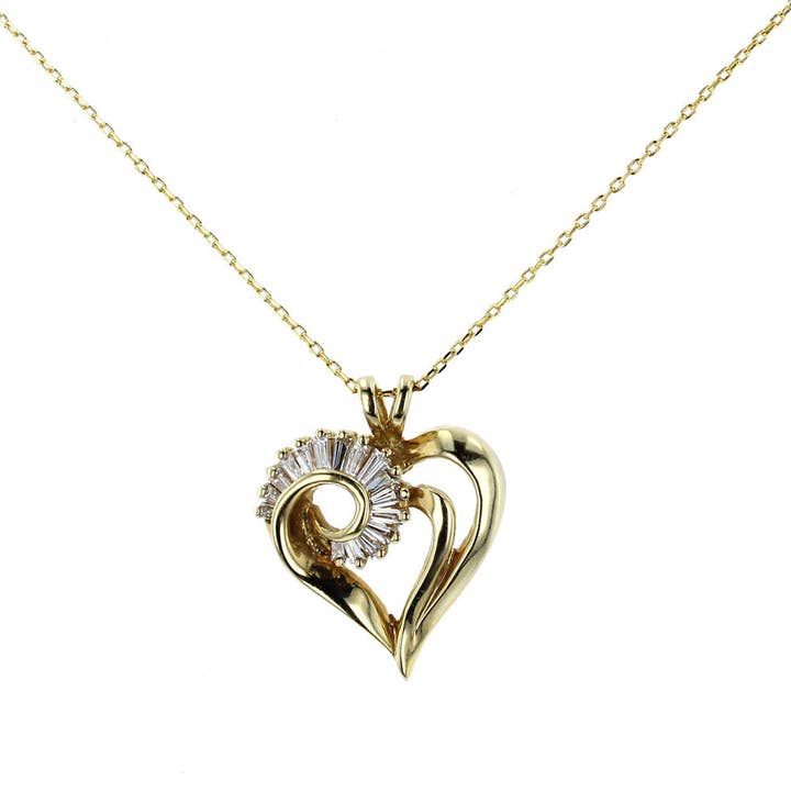 Classic Diamond Heart Pendant for wholesale by NYMAN JEWELERS