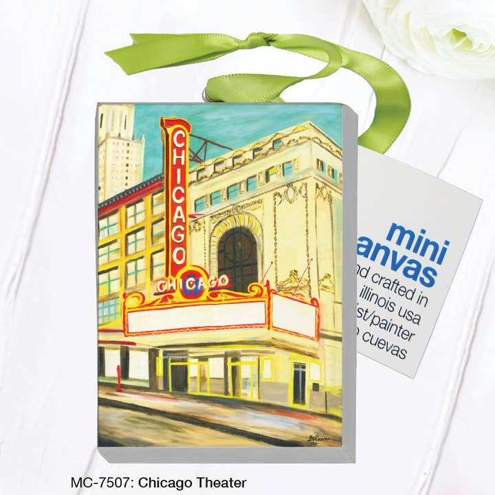 Chicago Theater, Mini Canvas (MC-7507A) for wholesale by Printed Canvas