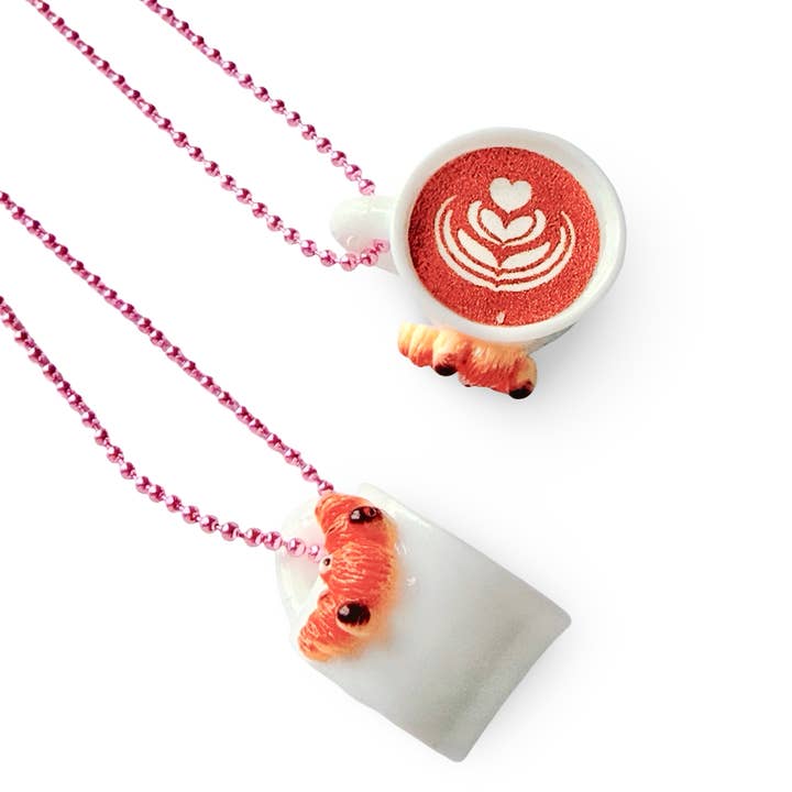 Pop Cutie Accessories & Gifts - Wholesale Pendant/Charm Necklace - Pop Cutie Cafe Charm Necklace – Christmas - Handmade1