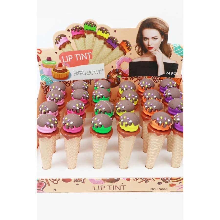 MÉLANGER LA COULEUR Crème glacée fondue sur un cône pour les lèvres en vente sur Faire3