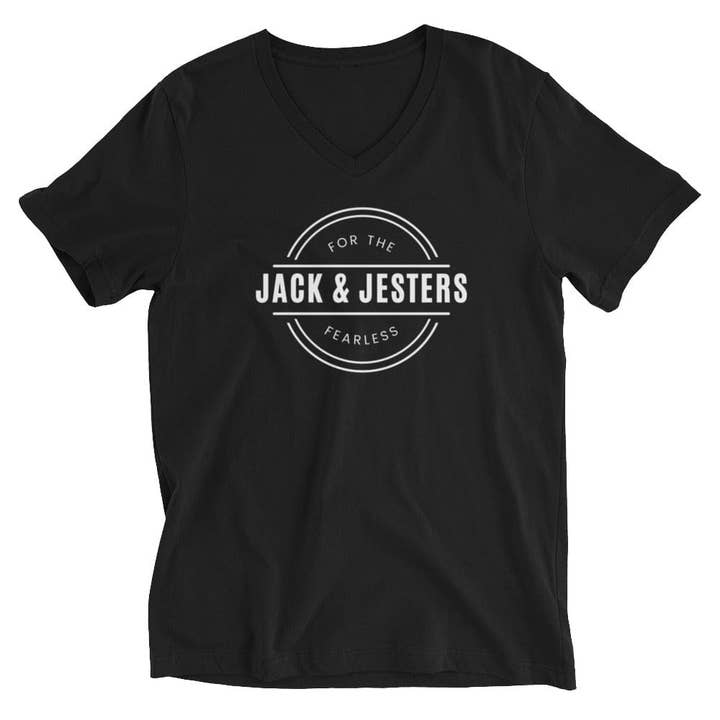 Short Sleeve V-Neck T-Shirt (Unisex) for wholesale by Jack & Jesters
