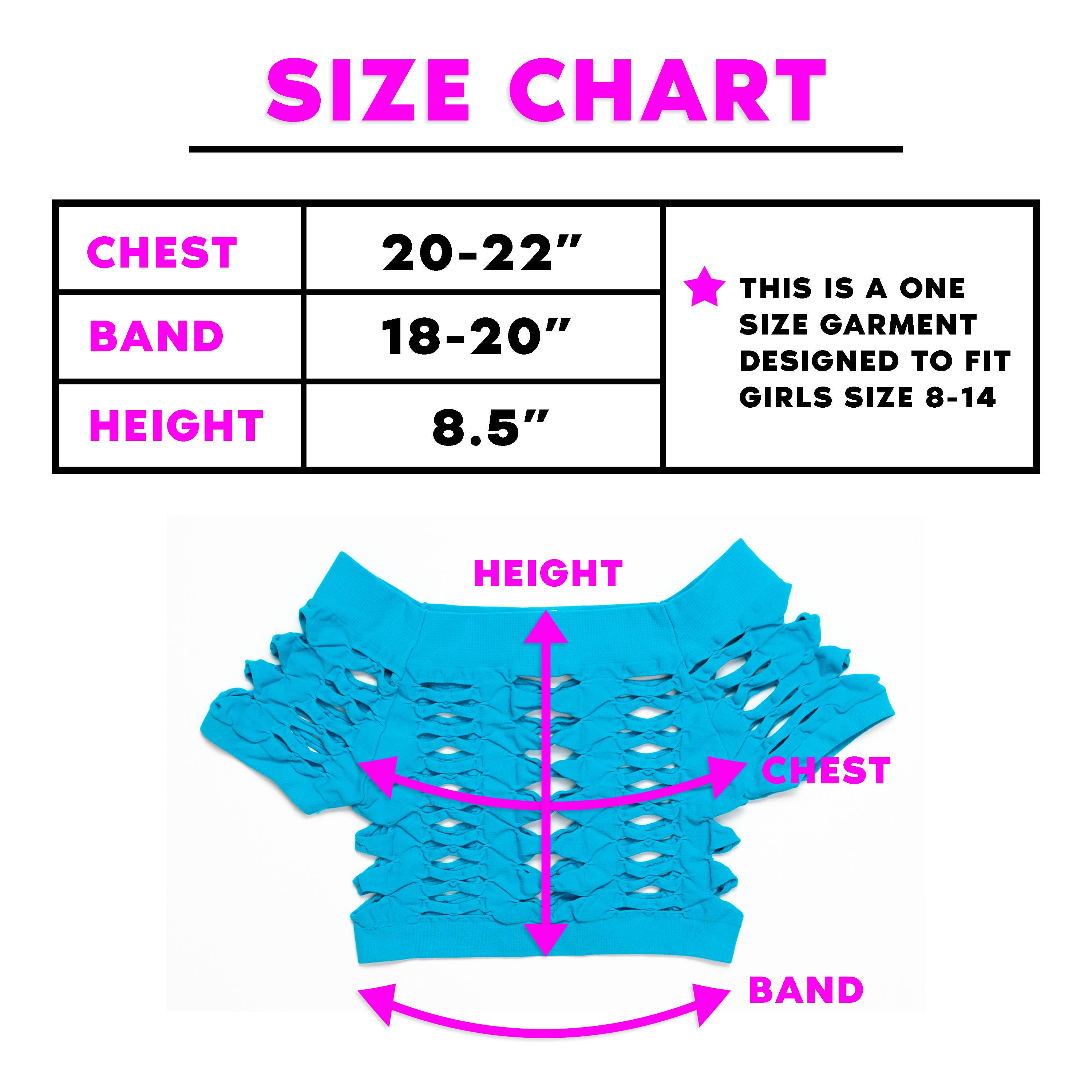 Malibu Sugar - Wholesale Tank Top - Kids - Malibu Mesh Crop Top for Dance Girls (8-14) One Size9