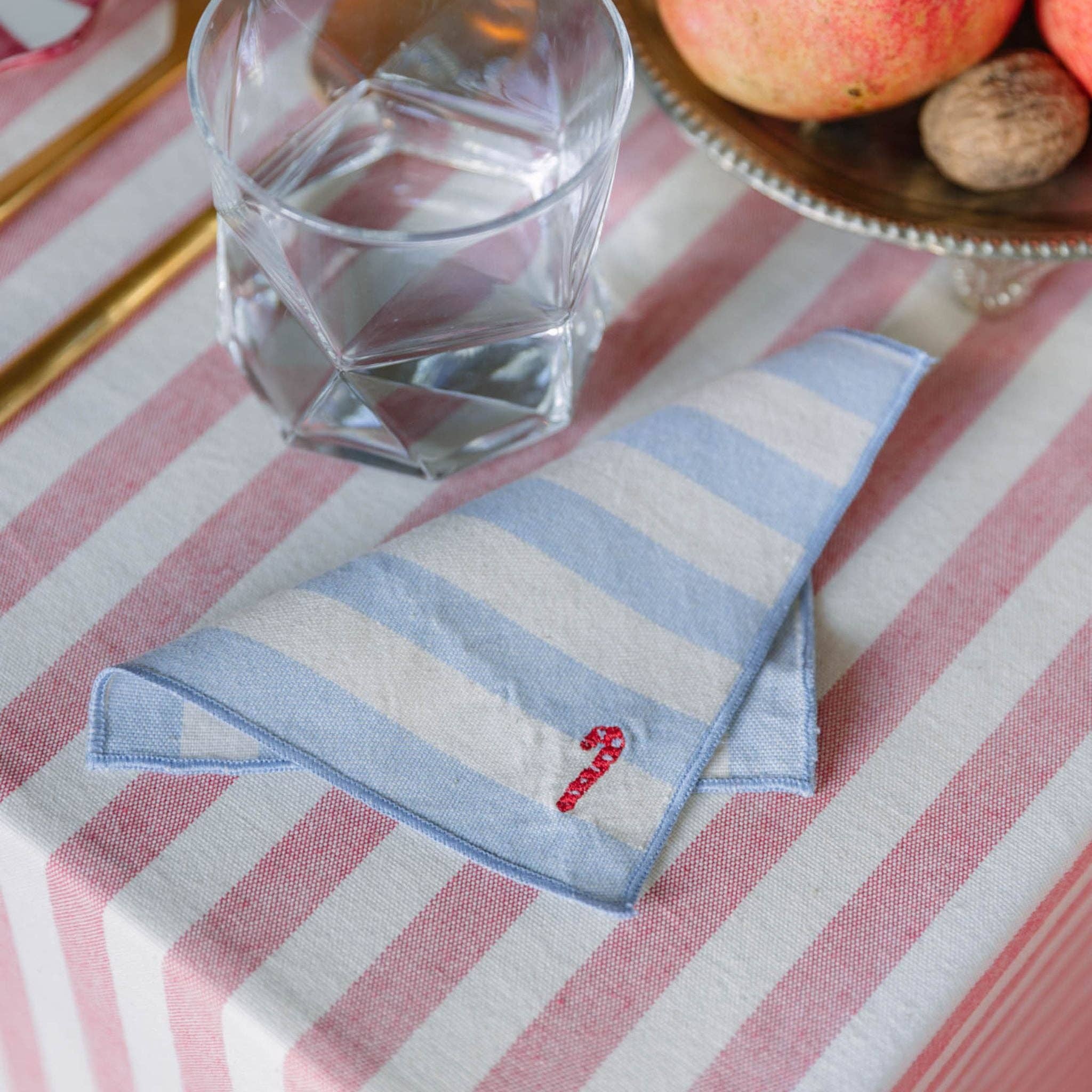 Torres Novas - Vente Serviettes de table en tissu - Serviettes Barra avec broderie de Noël8