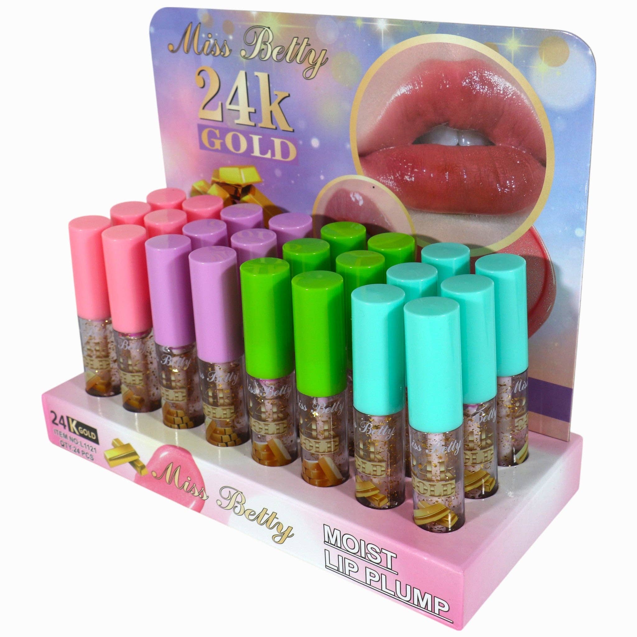 DIVERSE Miss Betty Gold i Läppglans LC1121 (24ST) för wholesale på Faire13