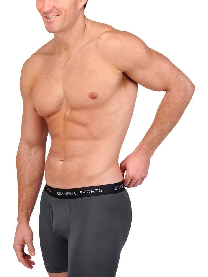 Bamboo Sports - Wholesale Underwear – Men's - Men's 4" Inseam Bamboo Rayon Boxer Briefs - 4 Pack22