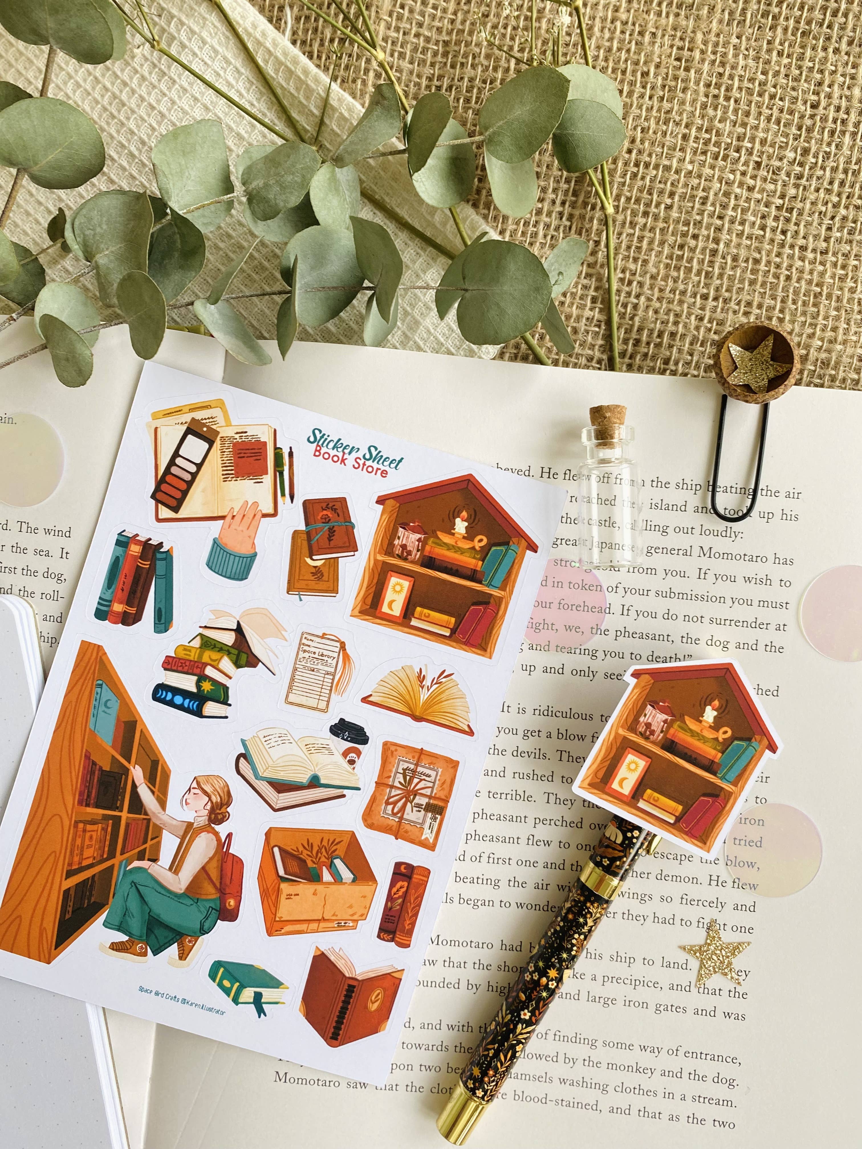 Split Moon Studios - Wholesale Sticker - Book Store Sticker Sheet Decorative Sticker5