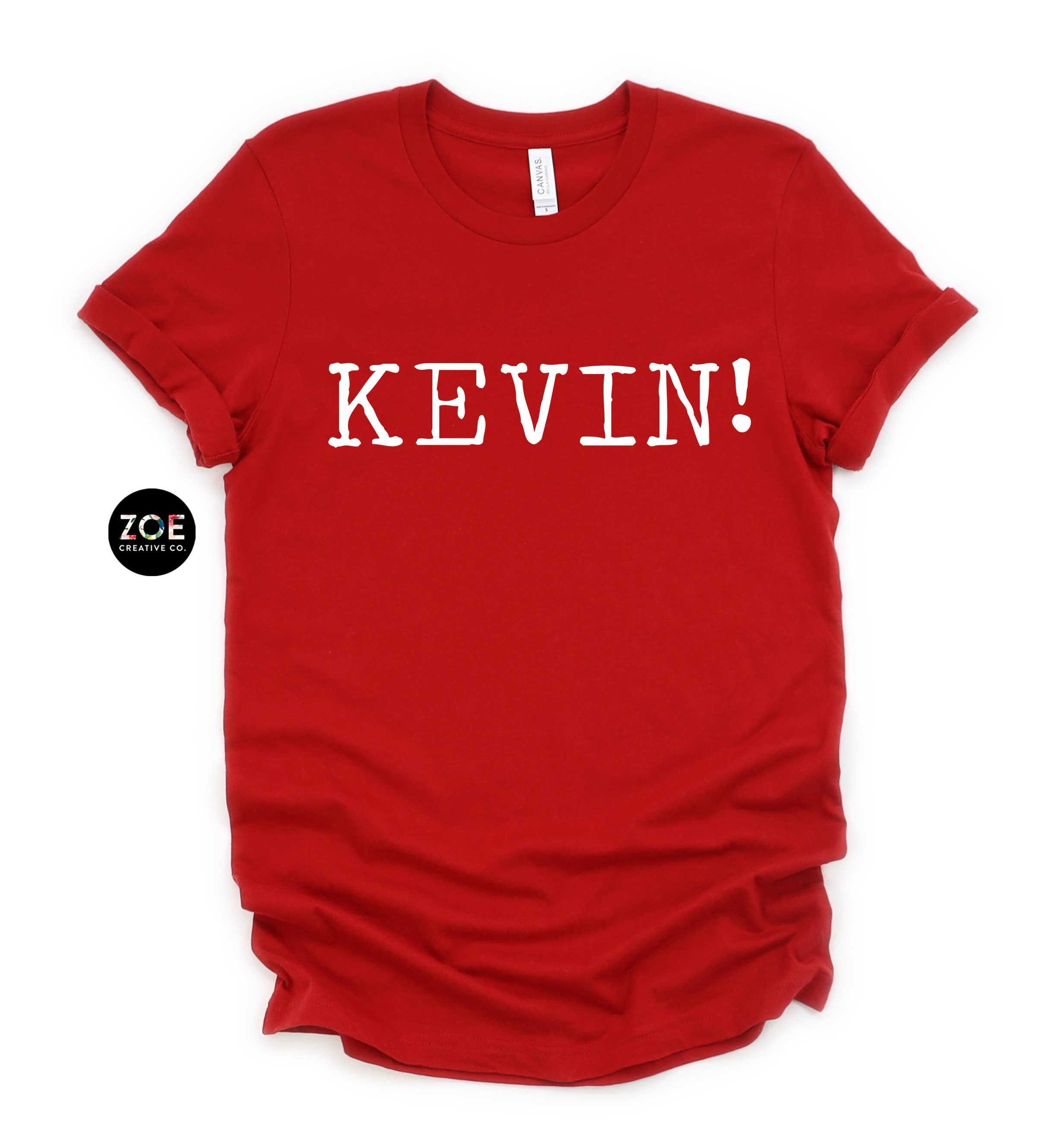 Zoe Creative Co - Wholesale Screen Printed T-Shirt - Women's - KEVIN! Home Alone Shirt Christmas Holiday Tshirt Kids Adult0
