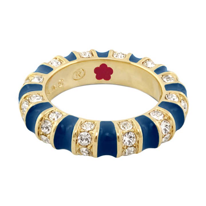 Stripe Tease Stackable Ring for wholesale by Lauren G Adams