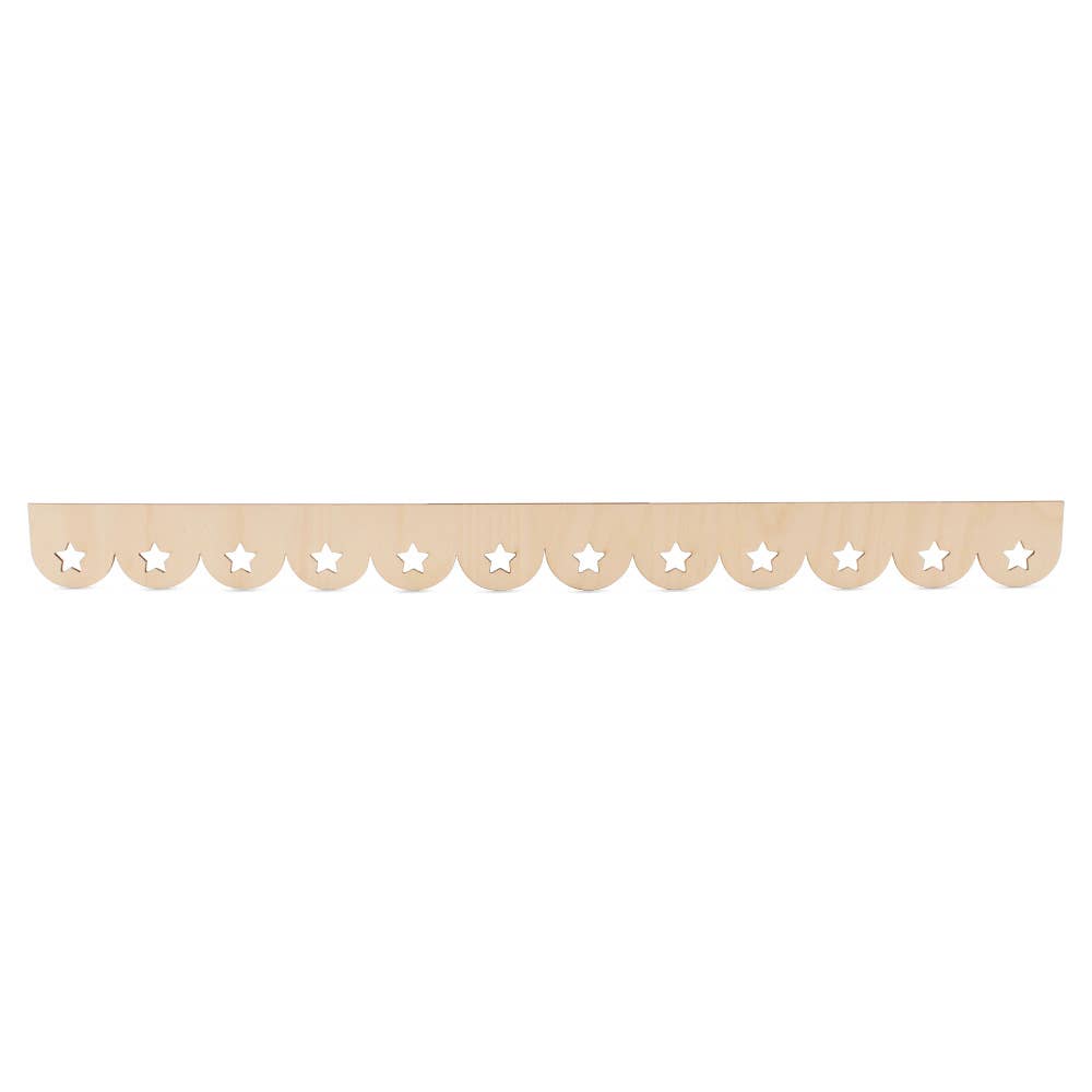 Woodpeckers Crafts - Wholesale Cutouts - Shelf Edge Trim, Star Design0