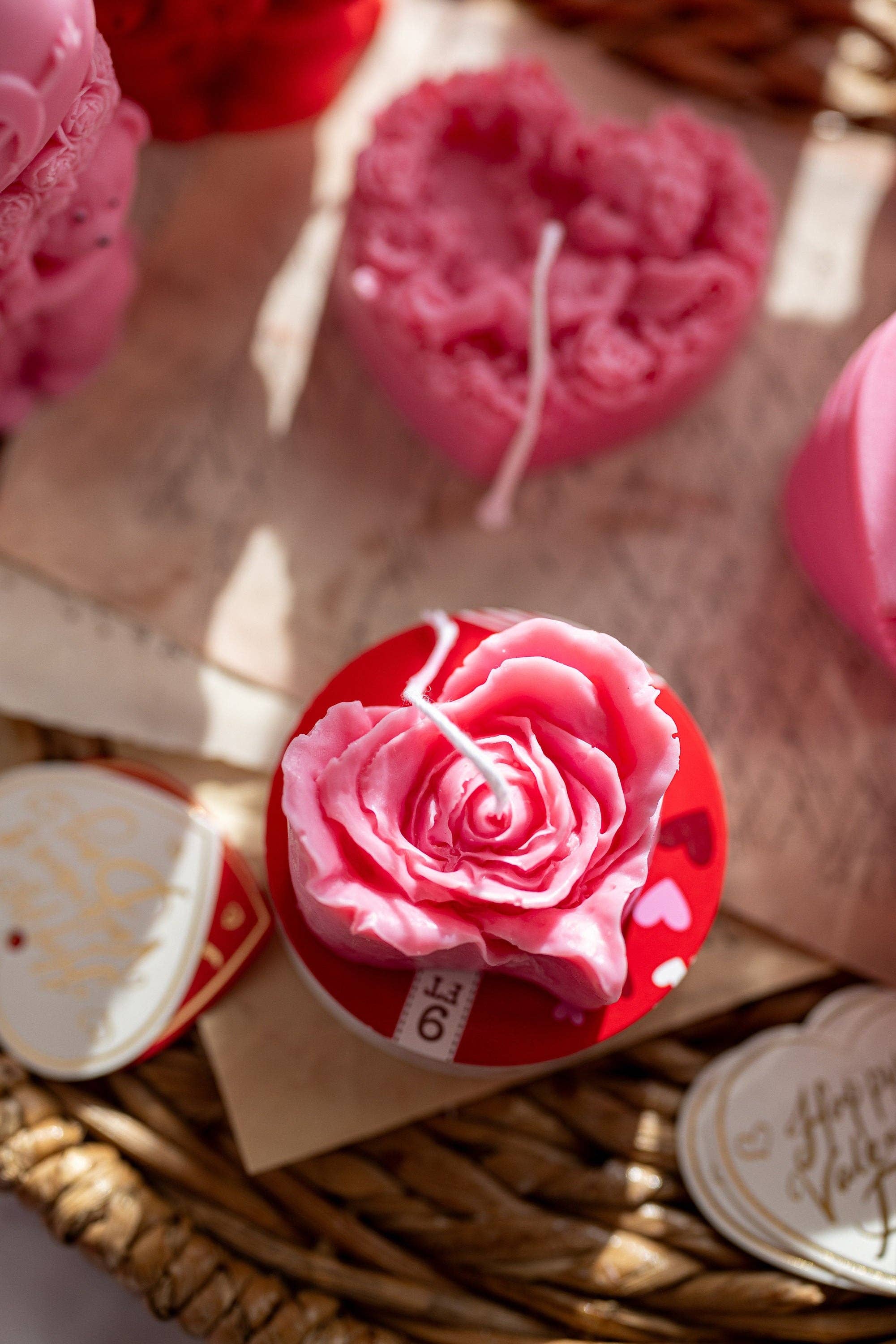 MySunshineCandless – wholesale Prydnadsljus – Litet blomljus, pionbukett, pionljus, alla hjärtans dag3