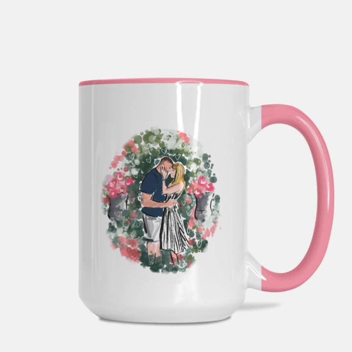 Jennifer Vallez - Wholesale Coffee Mug - Taylor & Travis Engaged Mug