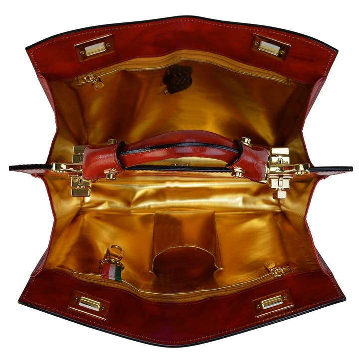 Pratesi - Wholesale Top Handle Bag - Women's - Anna Maria Luisa De' Medici Big Lady Bag in Cow Leather2