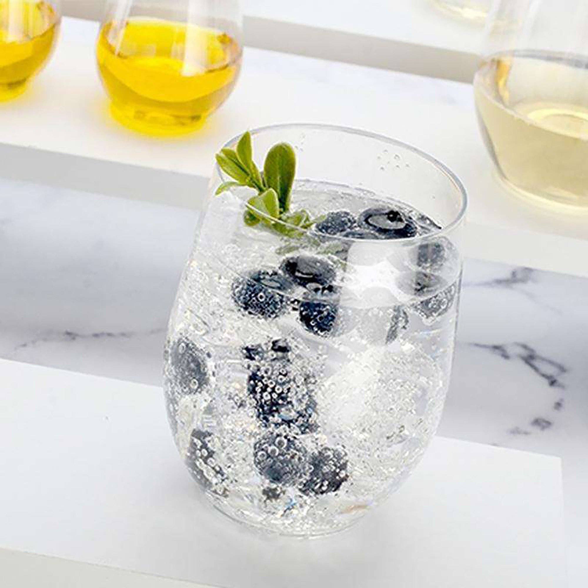 Smarty had a Party – wholesale Wine glass – 12 oz. Clear Elegant Plastic Wine Glasses - 64 pcs6