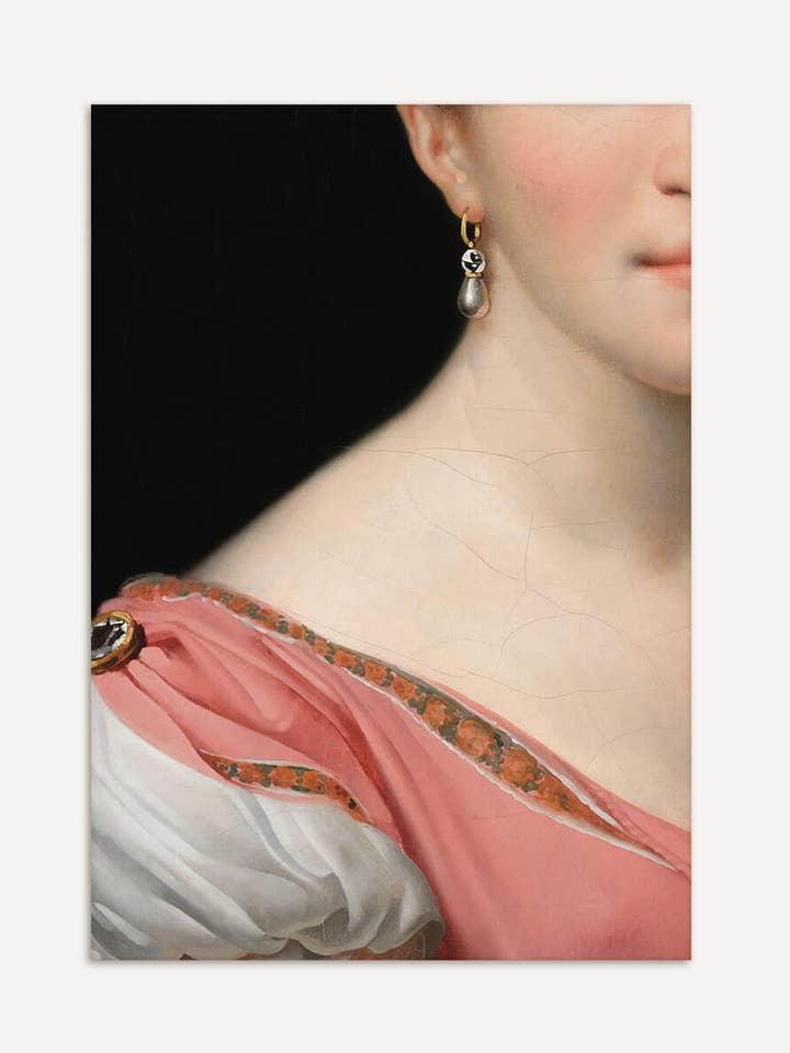 Pearl Earring – Elegant Portrait Poster for wholesale by Modern Antique Prints