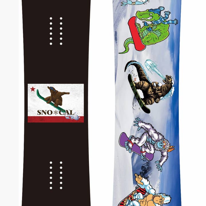 Snowboard Sno* Cal Flag Send It Noir pour la vente par Sno*Cal