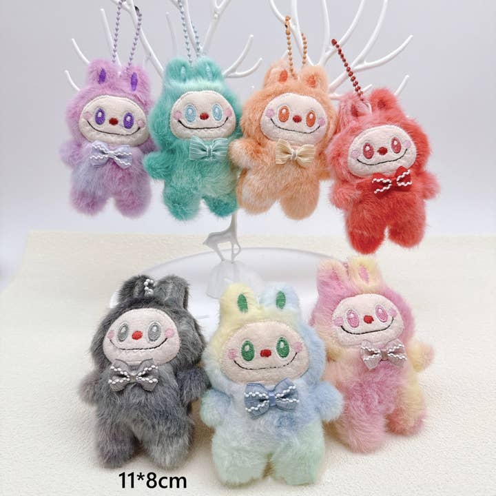 Cartoon Plush Gradient Mini Keychain, Cute Bag Pendant for wholesale by Auraquise