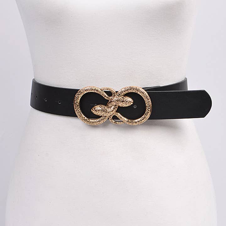 Double Snake Head Buckle Belt for wholesale by 3AM BY H&D ACCESSORIES