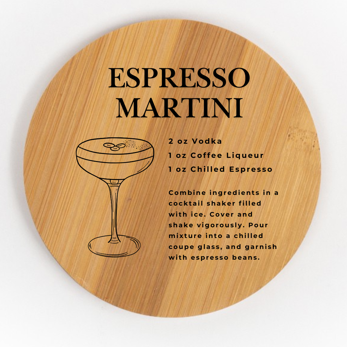 Nautically Northern - Wholesale Coasters - Classic Cocktail Recipe Coasters | Wood & Slate Bar Coasters4