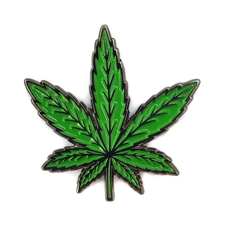 Kolorspun Pins - Wholesale Lapel Pin/Button - Weed Leaf Enamel Pin