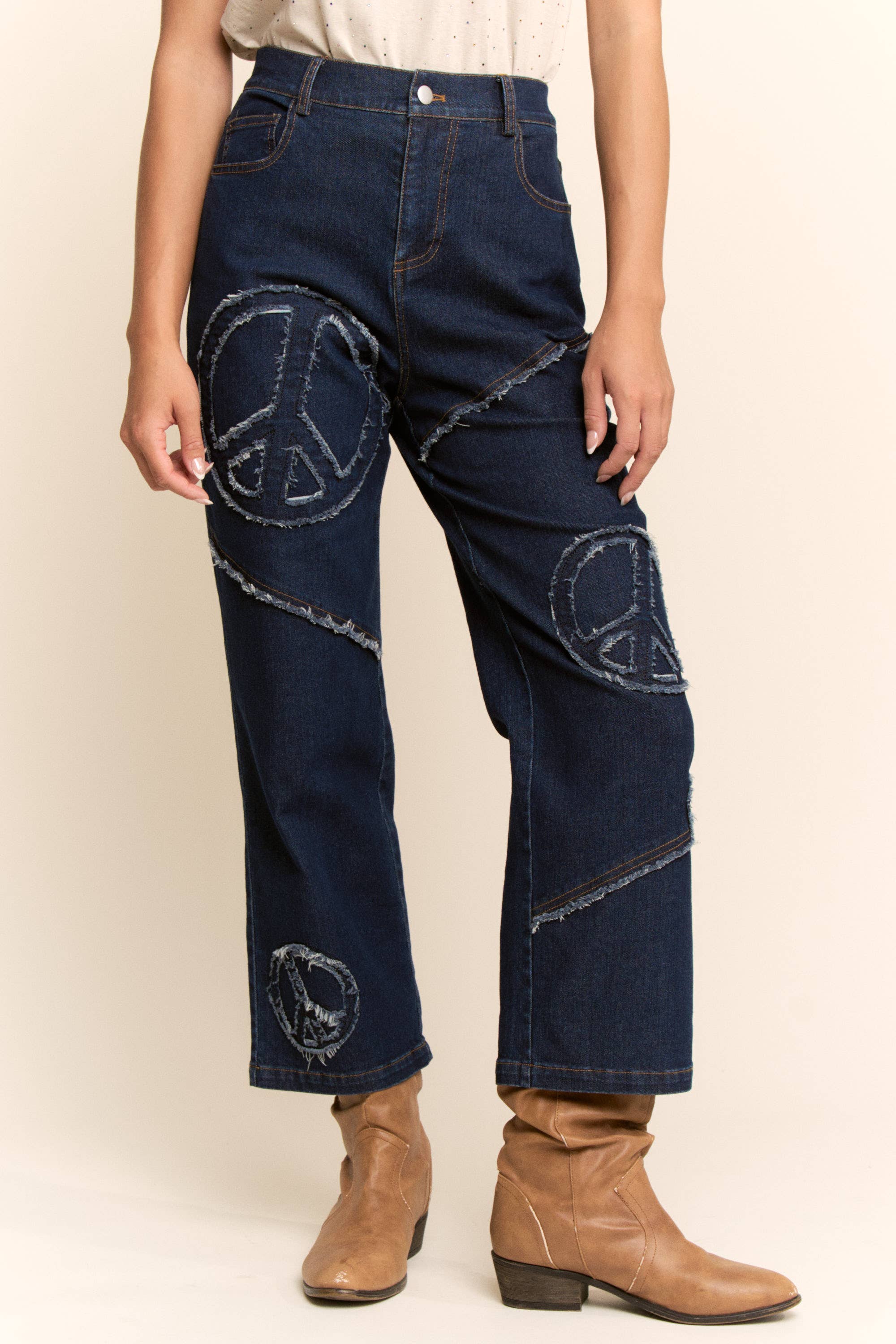 Davi & Dani – wholesale Byxor - Dam – DENIM RAKA BYXOR MED LITE STRETCH13