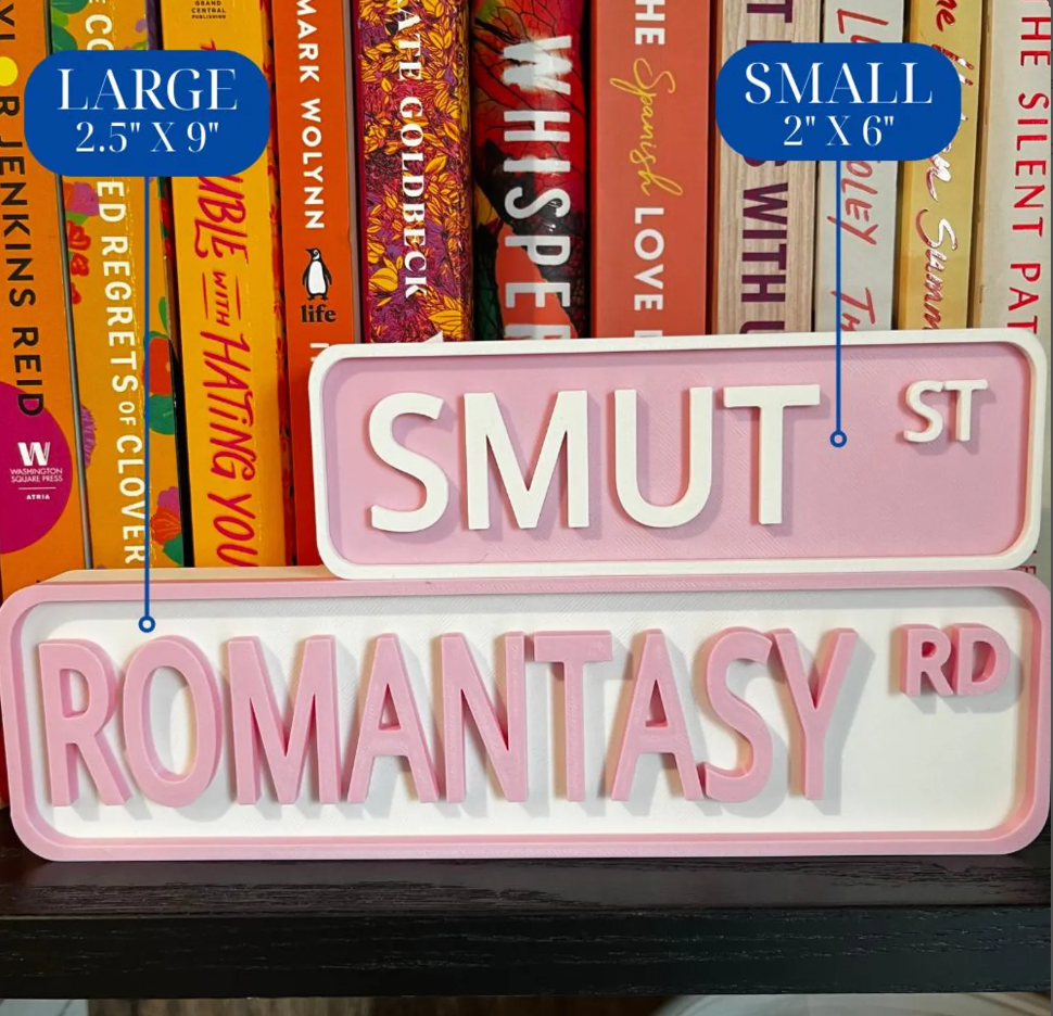 The Printed Maniac - Wholesale Bord/bordje - Aanpasbaar Boekenplank Straatbord: Kies Kleuren & Formaat2