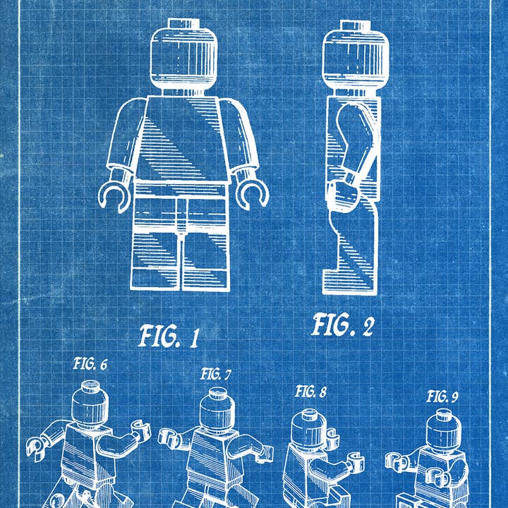 Fresh Prints of CT - Wholesale Art Print - Lego Man 1979 Patent Art Print - Toys and Games7