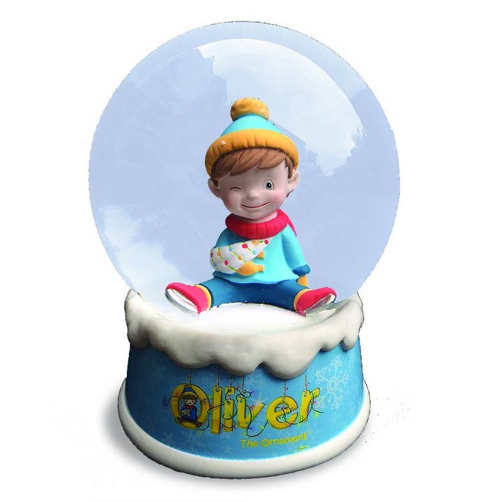 Musical Snow Globe - Oliver for wholesale by Oliver the Ornament