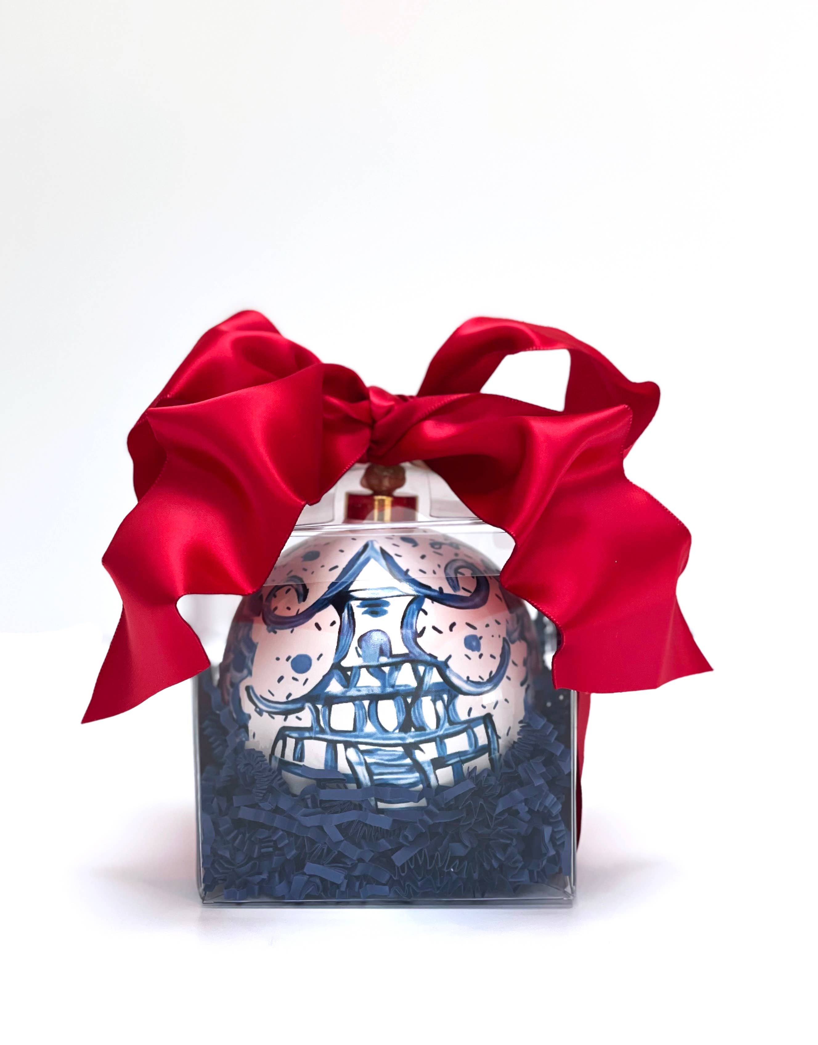 JOSIL Paperie & Gift - Wholesale Ornament - Hand-Painted Chinoiserie Christmas Ornament – Blue & White | JOSIL Paperie1