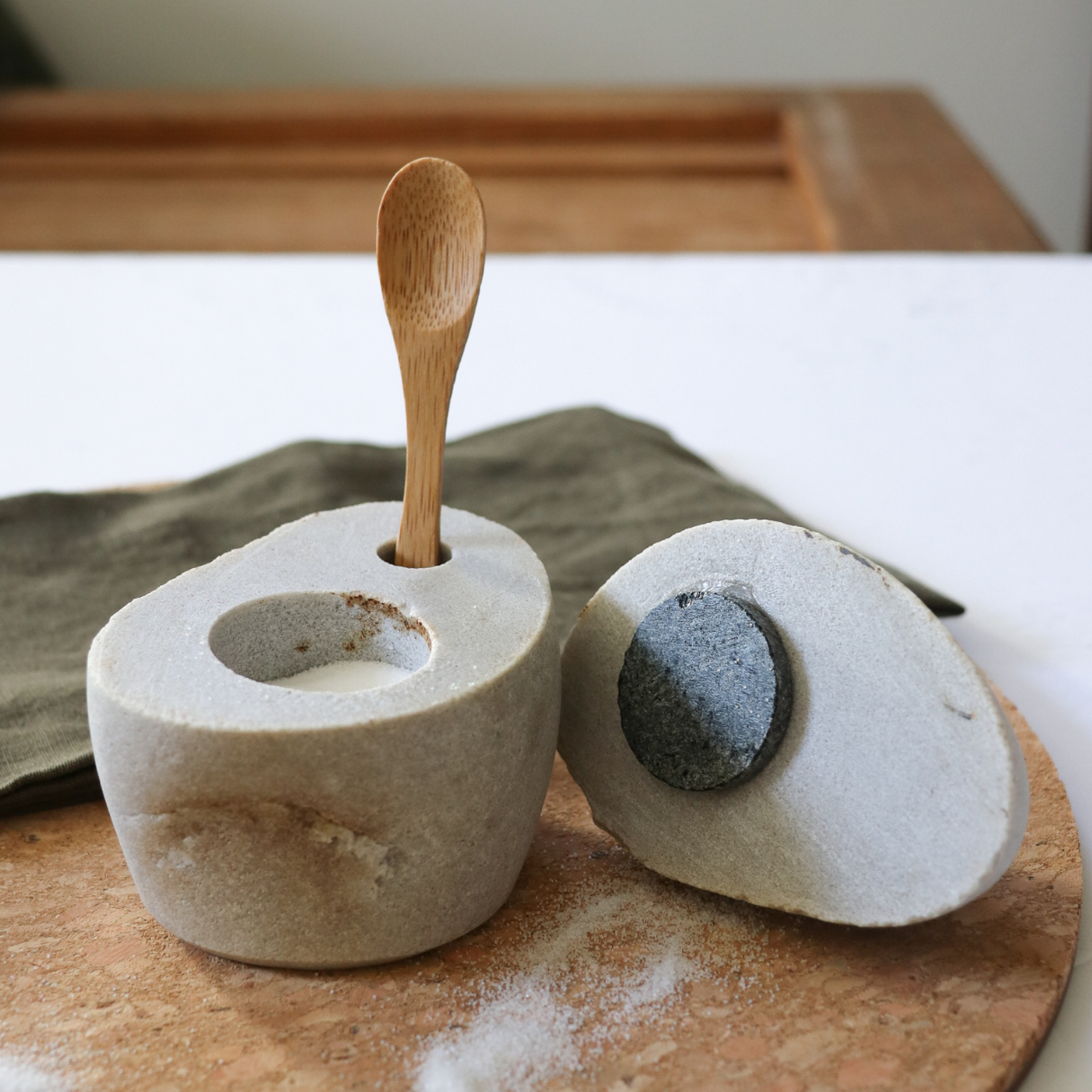 Funky Rock Designs - Wholesale Salt Mill - Stone Salt Cellar7
