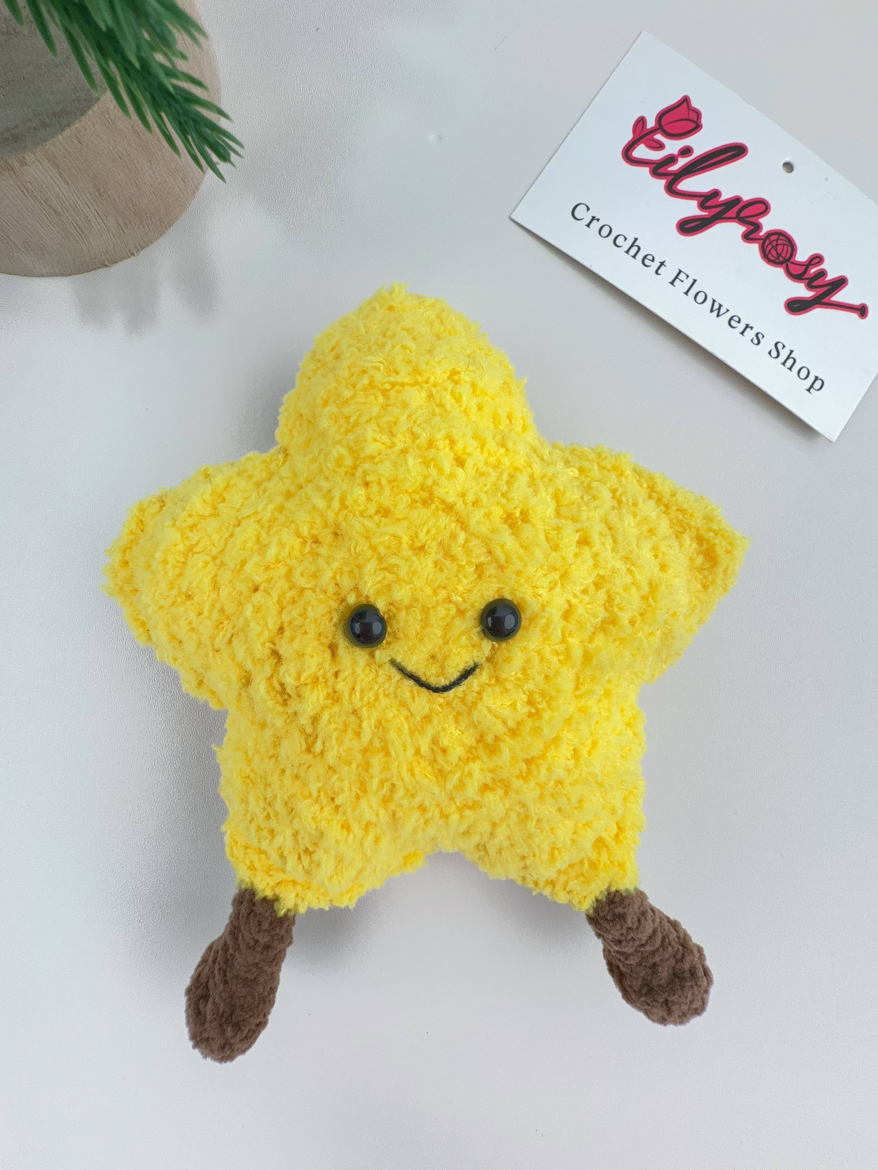 Lilyrosy（Duty free) - Vente Poupée – enfant - Peluches au crochet inspirées de Jellycat - Soleil, Nuage, Lune, Étoile15