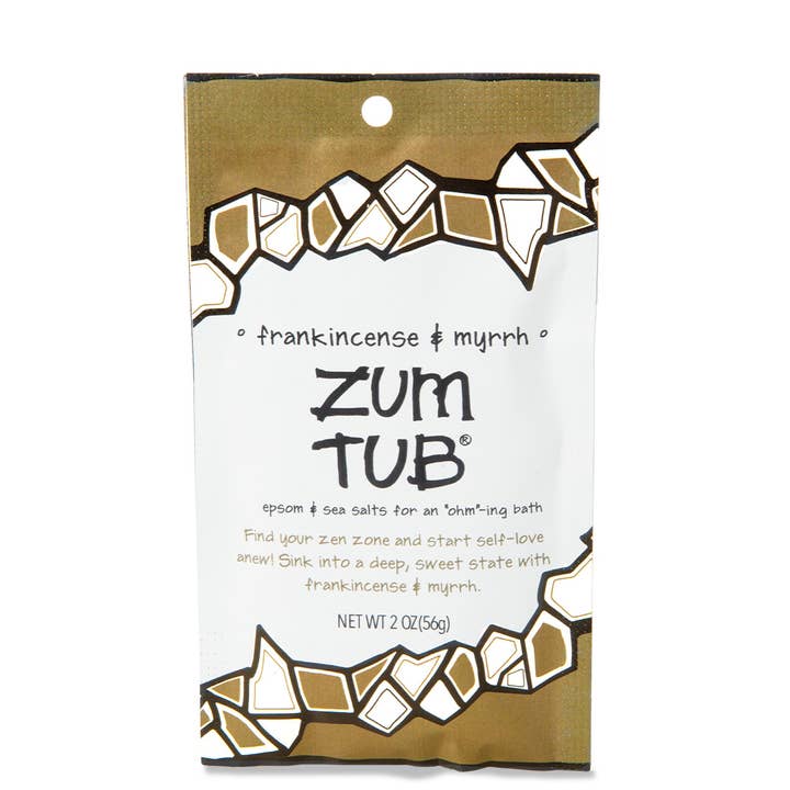 Frankincense & Myrrh Zum Bath Salt Single Packet for wholesale by Zum by Indigo Wild