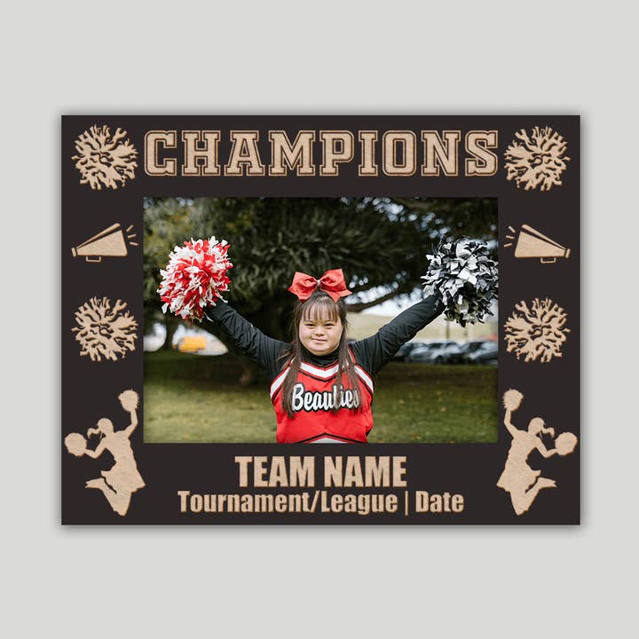 Cheer Championship Photo Frame for wholesale by Journey Frames