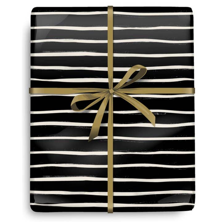 Black and Creme Stripe - Half Ream for wholesale by The Gift Wrap Company