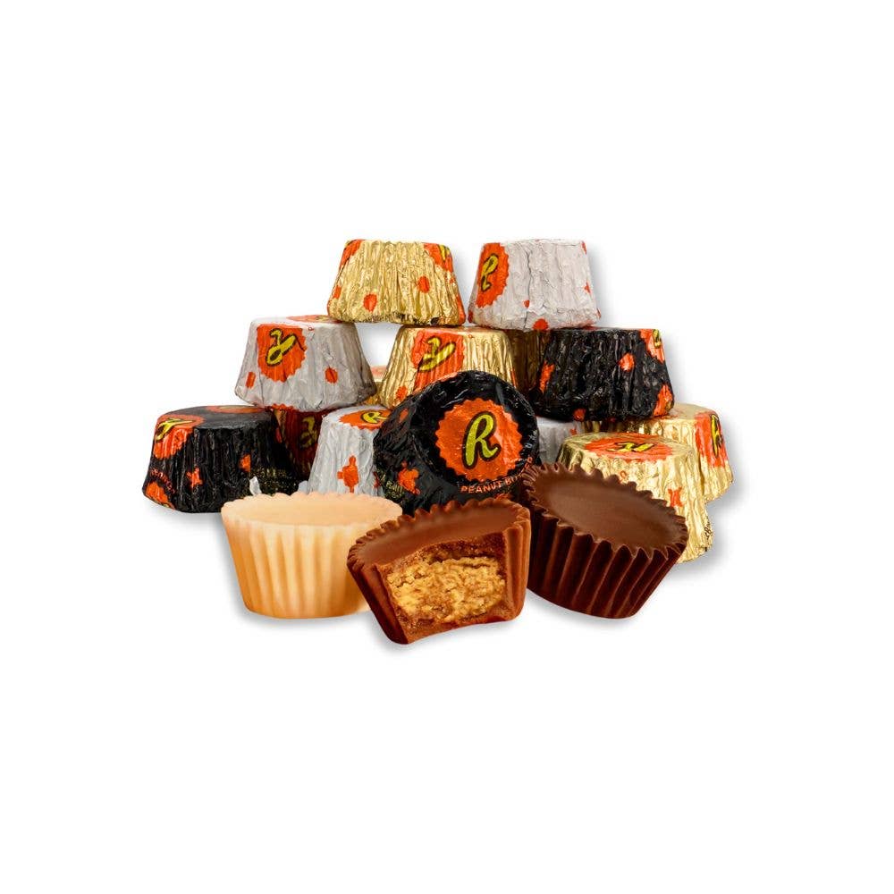 Candy In Bulk - Wholesale Chocolate Covered Sweets - Reese's Miniature Cups Assorted – Milk Chocolate, Dark Chocolate & White Creme with Peanut Butter, Bulk Value Bag0