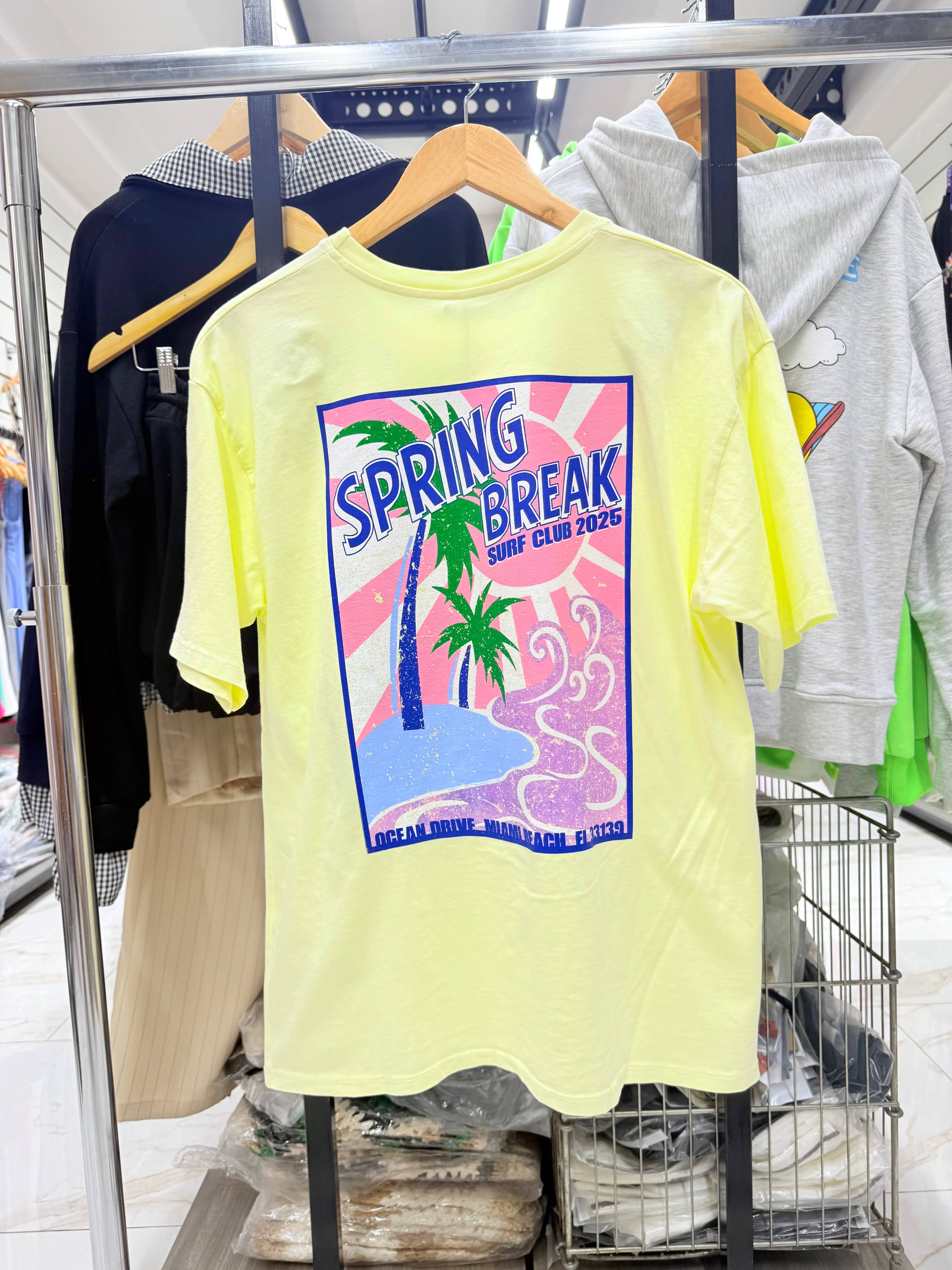 Chilli Girl Collection - Vente T-shirt sérigraphié – femme - T-shirt en coton col rond avec imprimé Spring Break3