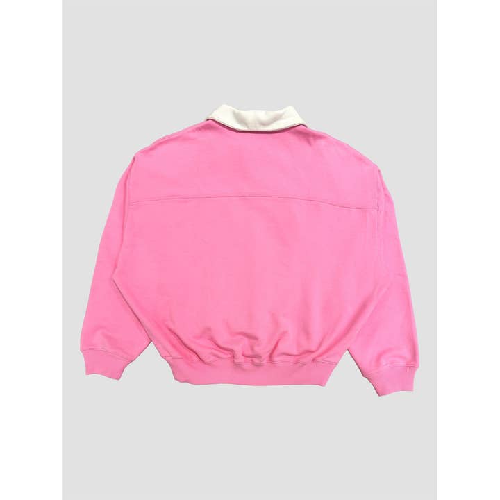 The Blank Lab - Wholesale Sweatshirt - Women's - Women's Contrast Collar Activewear Sweatshirt AAB486_REG-2
