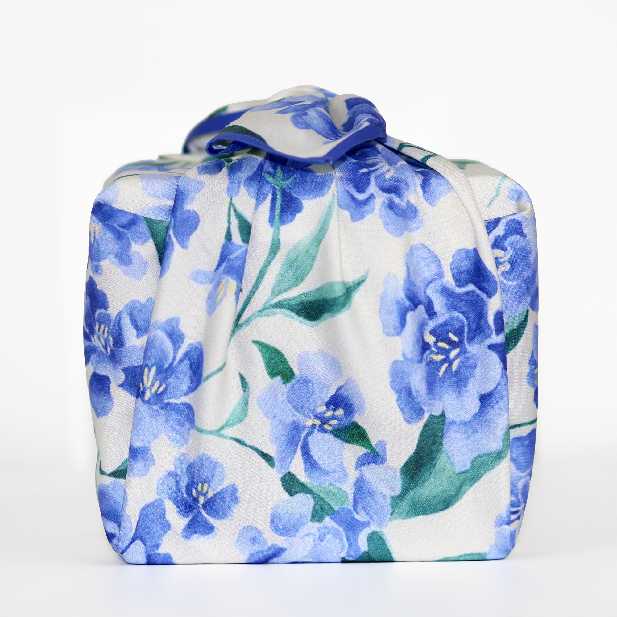 Mackenzie Kuck Art + Textiles - Wholesale Flat Wrap - Reusable Gift Wrap | Blue Blossoms2