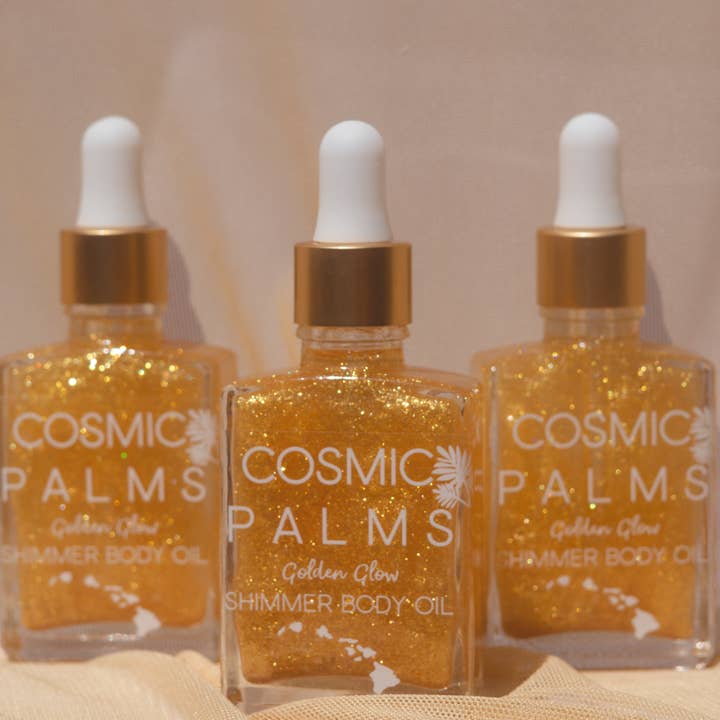 Cosmic Palms - Wholesale Bath/Body Oil - Golden Glow Shimmer Body Oil 1 oz0